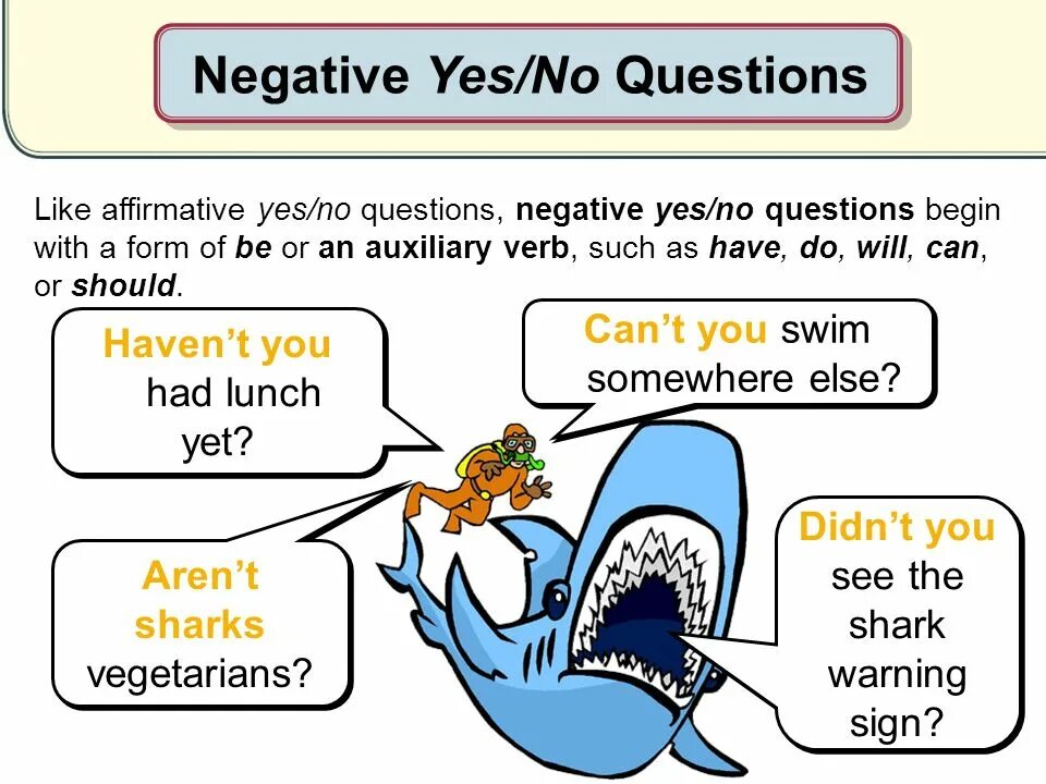 Make negative and questions. Make negative and questions