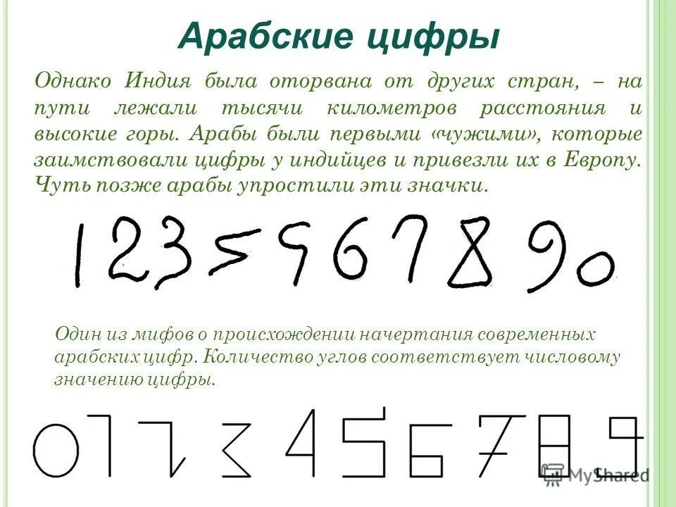 Запишите с помощью арабских цифр. Обозначение арабских цифр. Арабские цифры как пишутся. Запишите с помощью арабских цифр. Система записи чисел в индии в v веке.