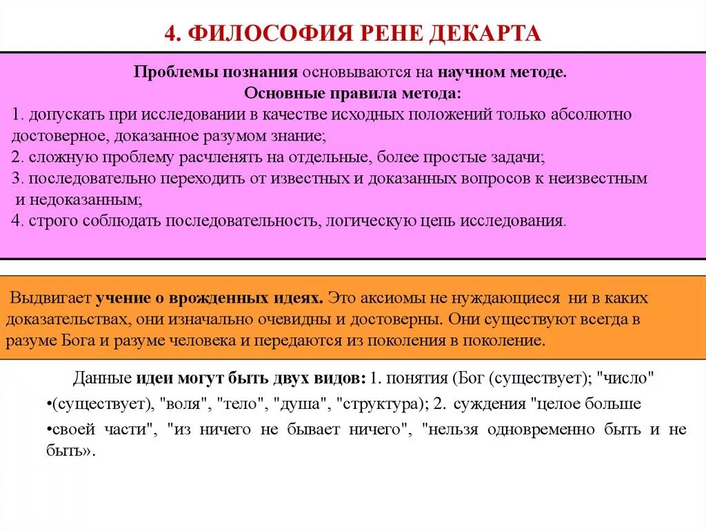 Рене Декарт философия кратко. Философские взгляды Декарта. Основные положения философии Декарта. Основные положения философии р. Декарта.