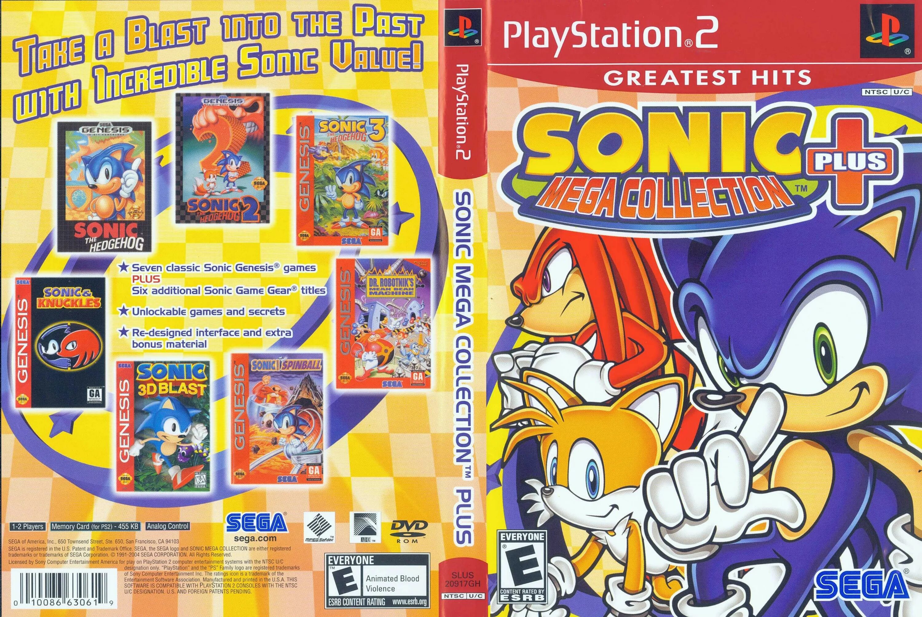 Игру соник плюс. Sonic Mega collection Plus ps2. Sonic Mega collection Plus ps2 обложка. Диски Sonic для PLAYSTATION 2. PLAYSTATION 2 Sonic Mega collection.