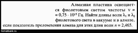 Металлическую пластину освещают светом
