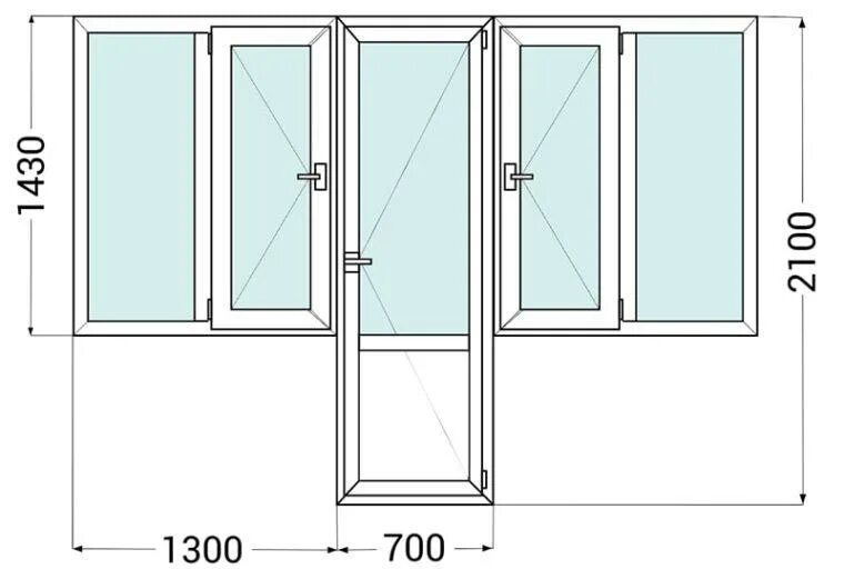 Размер окон на балконе. Балконный блок ширина 1900 высота 2100. Ширина балконной двери стандарт. Оконный блок ПВХ 1500х1500 схема. Стандартная ширина балконной двери.