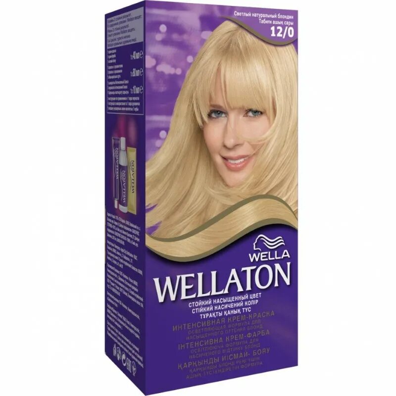 Краска 12 0. Wella Wellaton краска для волос. Wellaton 12/1. Блондин веллатон 12/0. Краска для волос Wellaton 12/0.