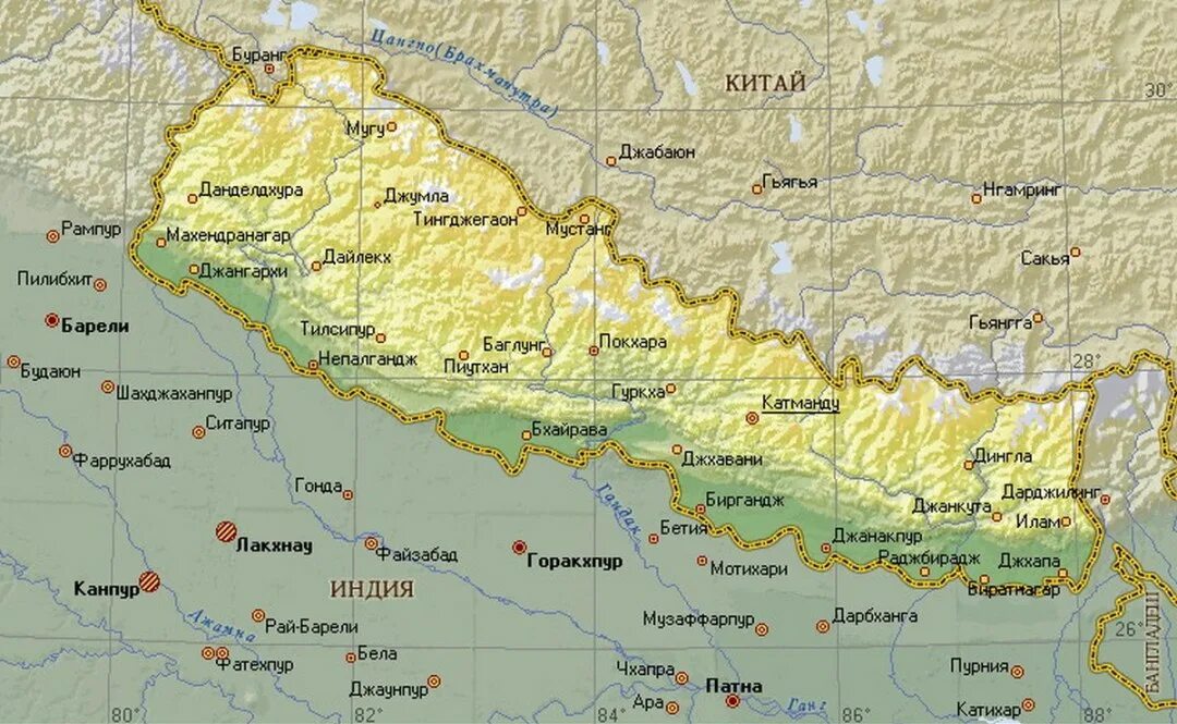 Положение гималаев. Непал географическая карта. Где находится Непал на карте. Непал границы на карте.