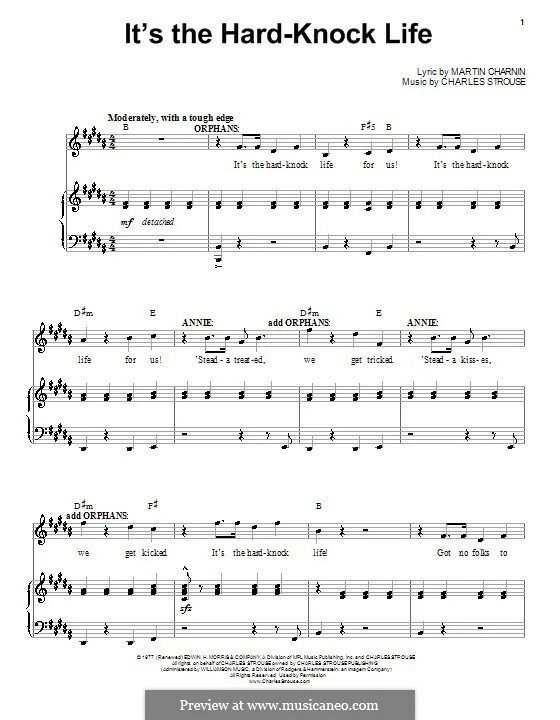 Hard knock life. It's the hard-Knock Life (from Annie) Ноты. Its the hard Knock Life Ноты. Queen its a hard Life Ноты. Мюзикл Энни Ноты.