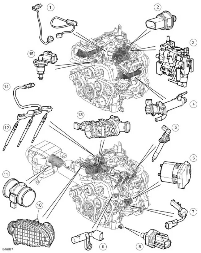 Схемы дискавери 3. Датчик распредвала ленд Ровер Дискавери 3 дизель 2.7. Датчик распредвала Дискавери 3 2.7 дизель. Датчик температуры двигателя ленд Ровер Дискавери 3 2.7. Система смазки двигателя ленд Ровер Дискавери 2.
