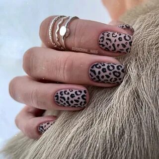 Леопард на ногтях (60 фото)