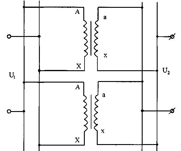 Последовательное соединение вторичных обмоток трансформатора. Параллельное подключение обмоток трансформатора. Параллельное соединение трансформаторов. Параллельное соединение вторичных обмоток трансформатора.