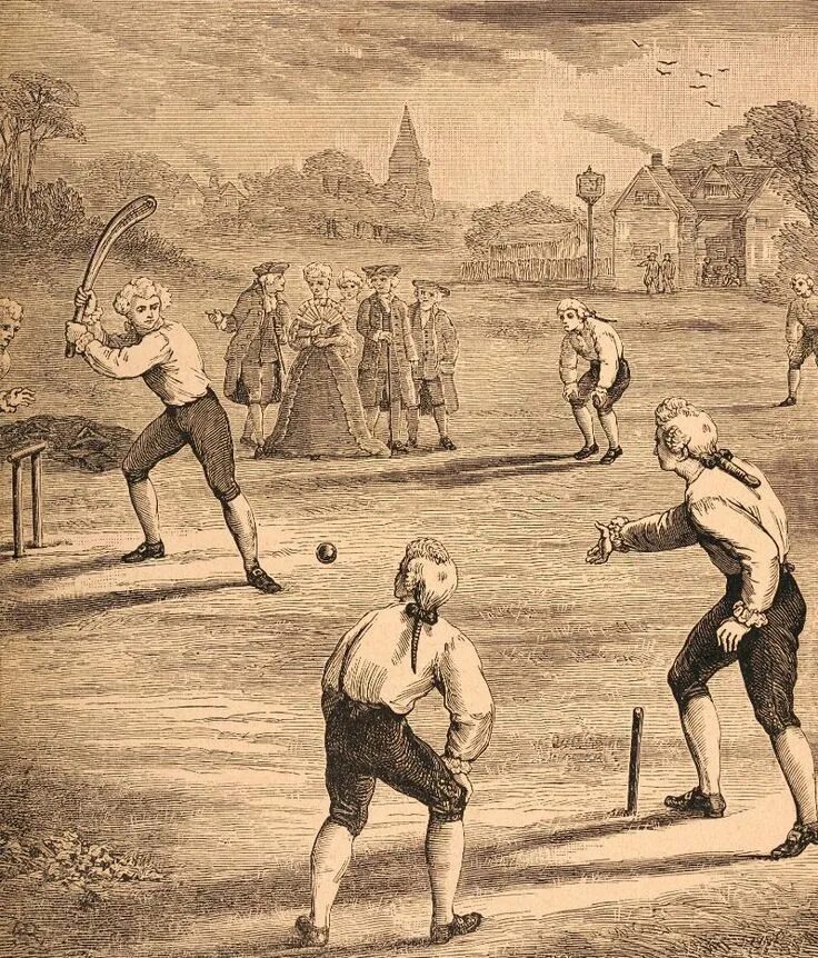 Крикет в Великобритании 18 века. Крикет в Англии в 19 веке. Лапта при Петре 1.