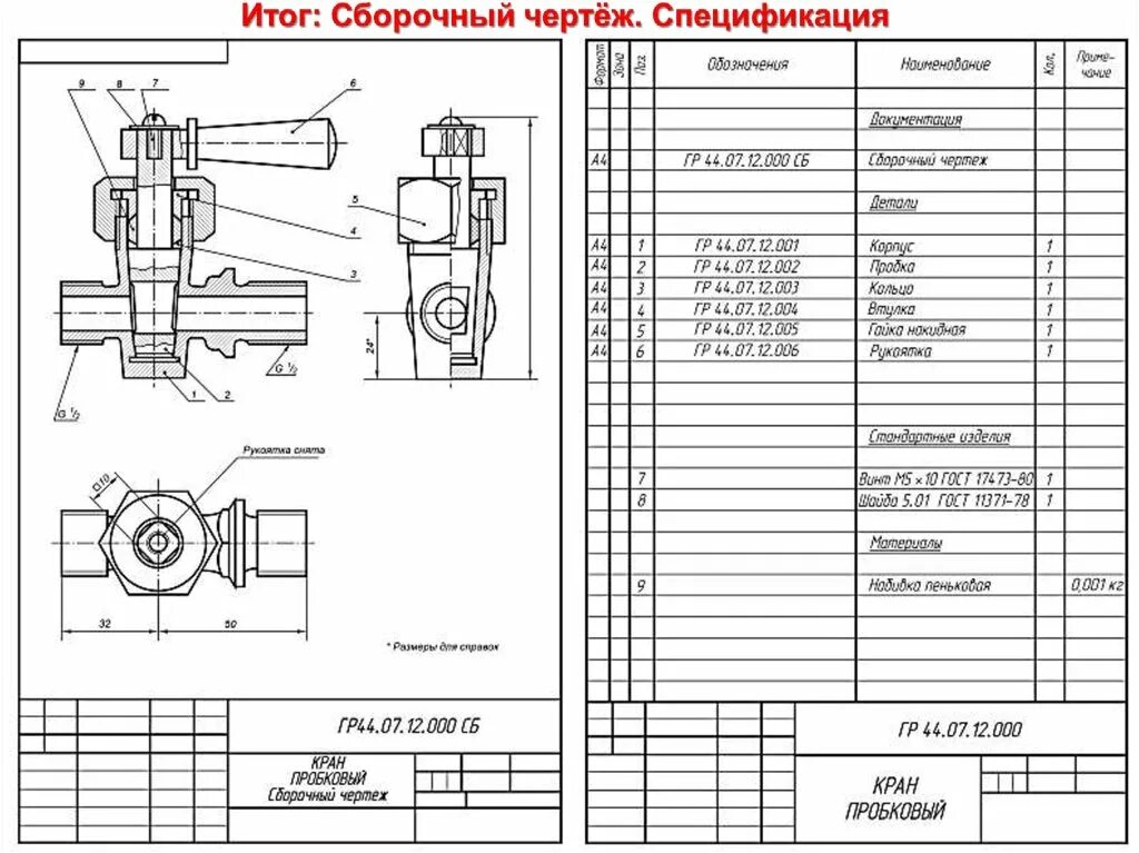 Техническая документация схемы