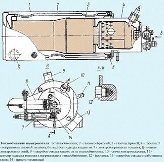 Схема подогревателя камаз