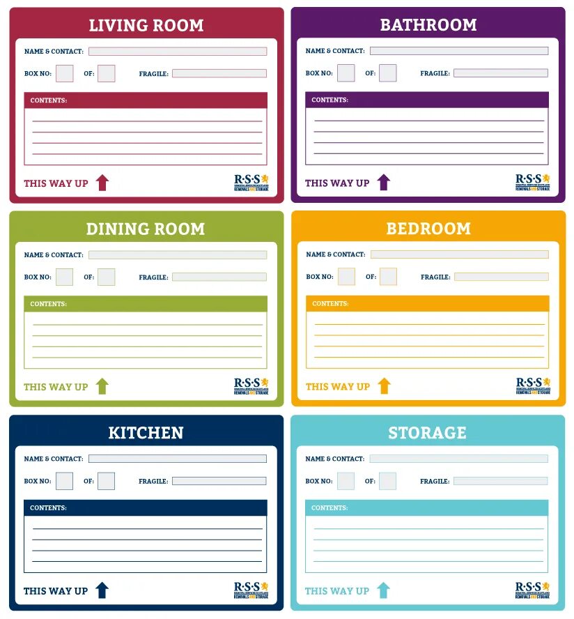 Packing list Label. Label the Rooms. Properly labeling your moving Boxes use Color-Coded Labels. Label Pack Metrobar.