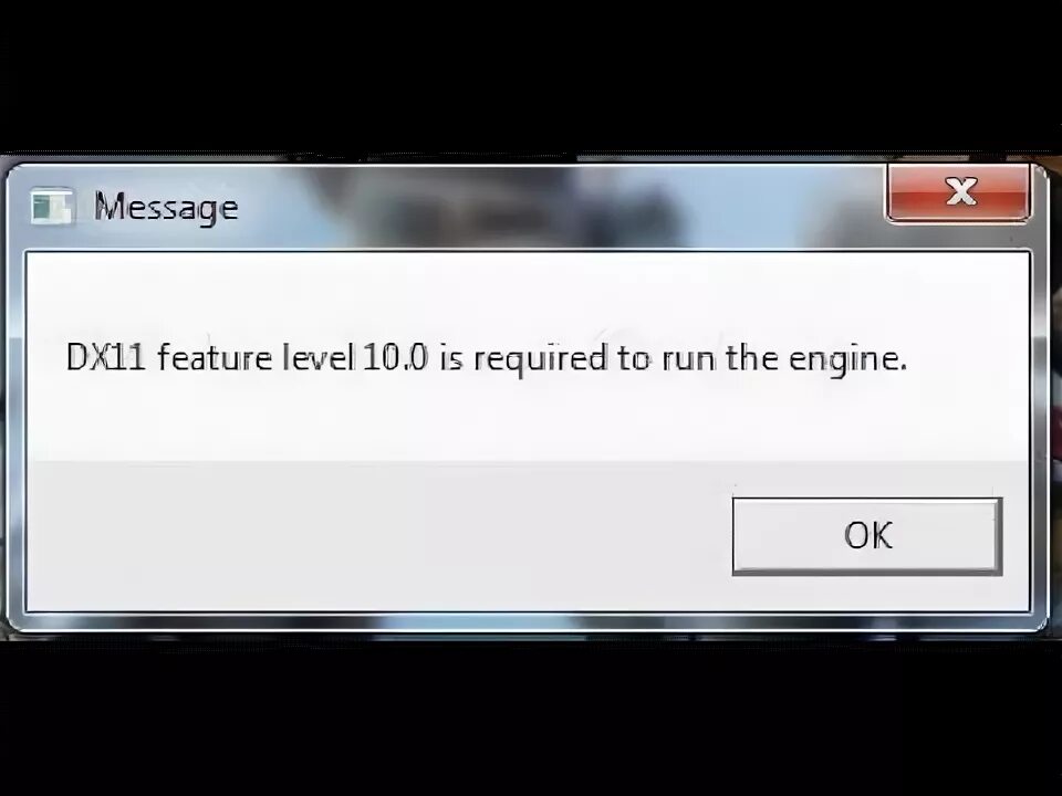 Ошибка dx11 feature Level 10.0 is required to Run the engine. Dx11 feature Level 10.0 is required to Run the engine. Ошибка dx11 feature Level 10.0 is required to Run the. DX 11 feature Level 10.0 is required Run the engine решение.