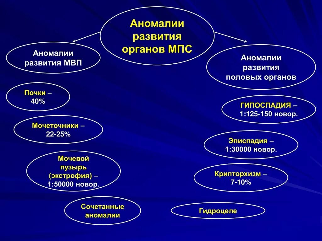 Аномалии развития мочеполовой системы. Врожденные аномалии мочевыделительной системы. Врожденные пороки развития мочеполовой системы. Пороки развития органов мочевыделительной системы.