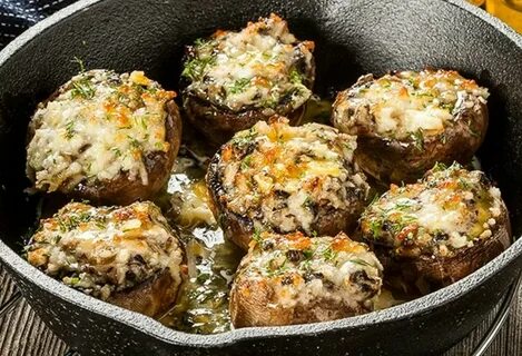 Шампиньоны в духовке целиком сколько готовить