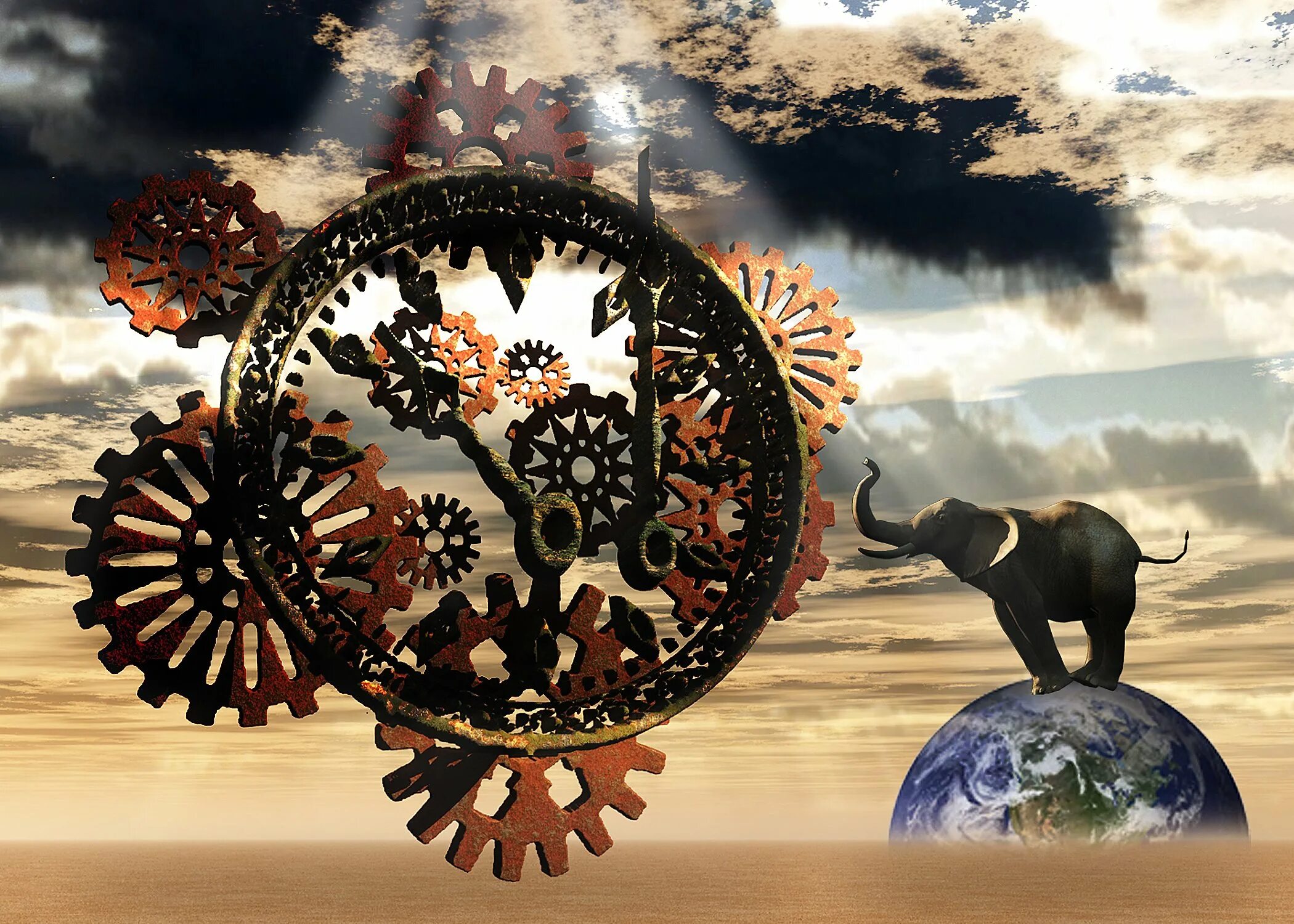 Казахстан земля и время. Магические часы. Цифровое искусство. Мир времени. Часы дерево фэнтези.