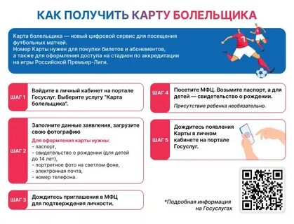 Карта болельщика инструкция