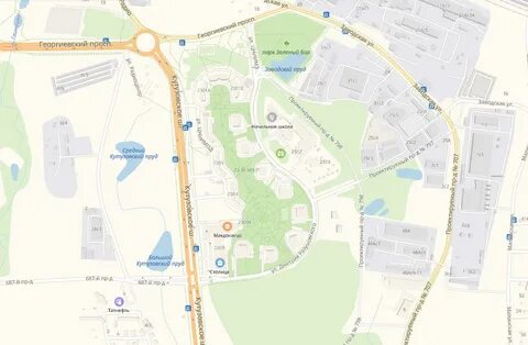 Жк зеленограда на карте