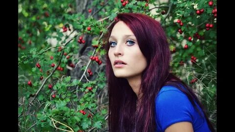 Цвет волос женщина с голубыми глазами