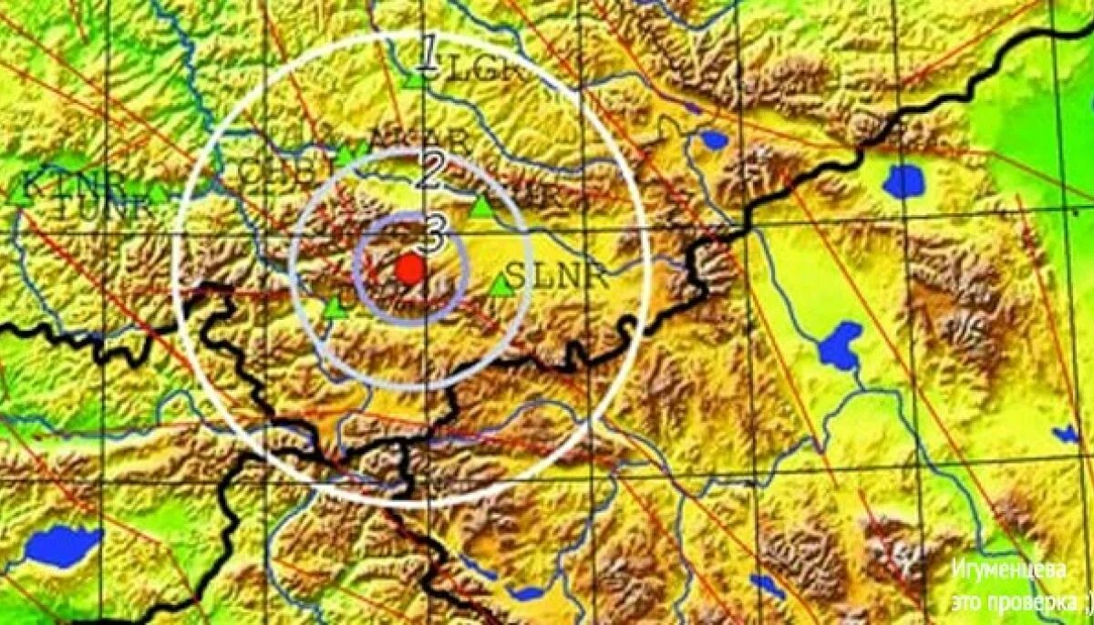 Сильные землетрясения на алтае