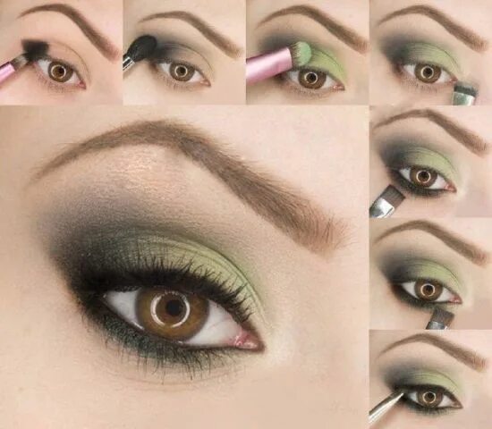 Melon Eye Makeup Tutorial Green makeup, Eye makeup, Makeup for green eyes