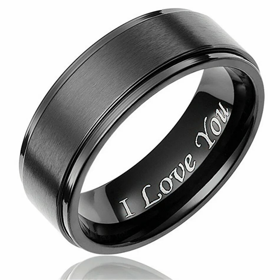 Черное кольцо фото. Кольцо 8мм Svarov. Кольцо Титаниум. Кольцо Titanium чёрное. Черные обручальные кольца.
