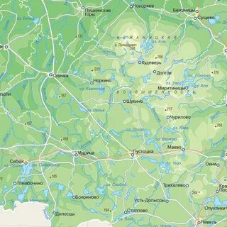 Показать на карте псковскую область