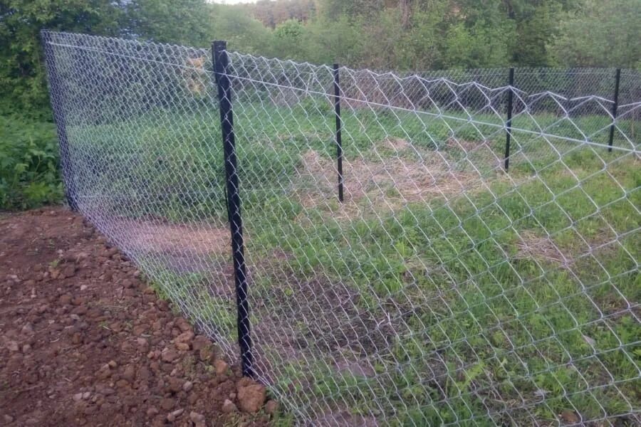 Сколько стоит поставить забор из сетки. Рабица для забора 1,2- 20 метров. Забор из сетки рабицы. Ограждение из сетки рабицы. Забор с сеткой рабицей.