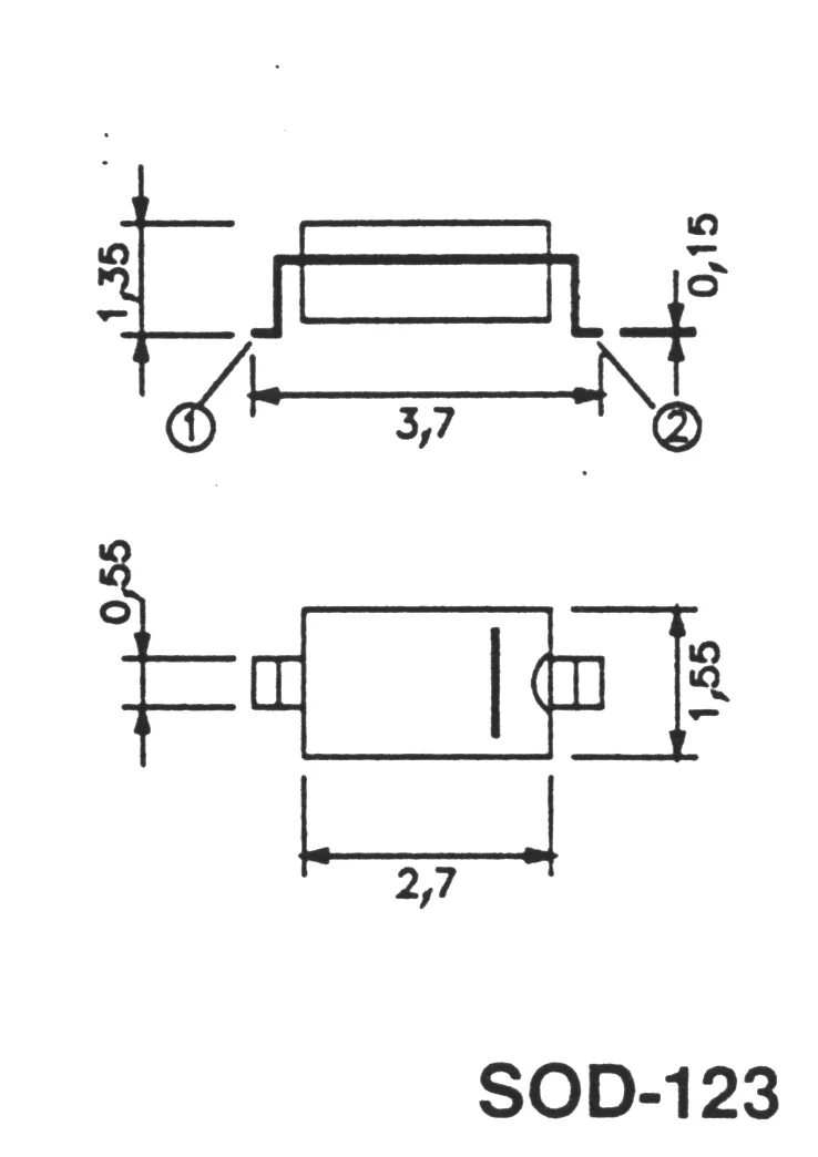 Корпус smd sod-123. Корпус smd sod-123. Sod 123. Sod 123. Sod-123 w1.