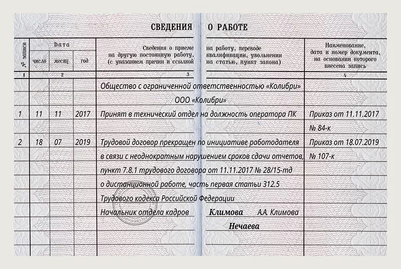 Запись в трудовой книжке об увольнении дистанционного работника. Уволен по инициативе работника запись в трудовой. Заполнение трудовой книжки уволен по собственному желанию. Запись в трудовой книжке об увольнении по собственному желанию. По какой статье уволить работника