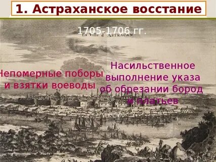 Астраханское восстание поражения