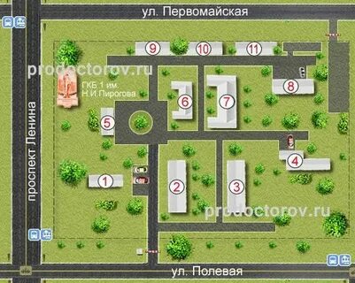 1 городская больница схема
