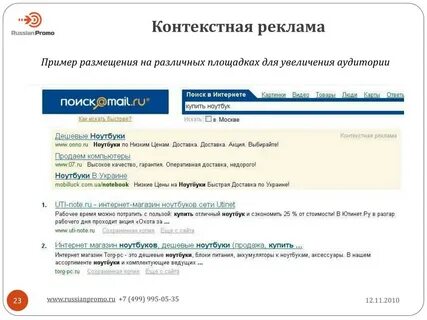 Магазин контекст