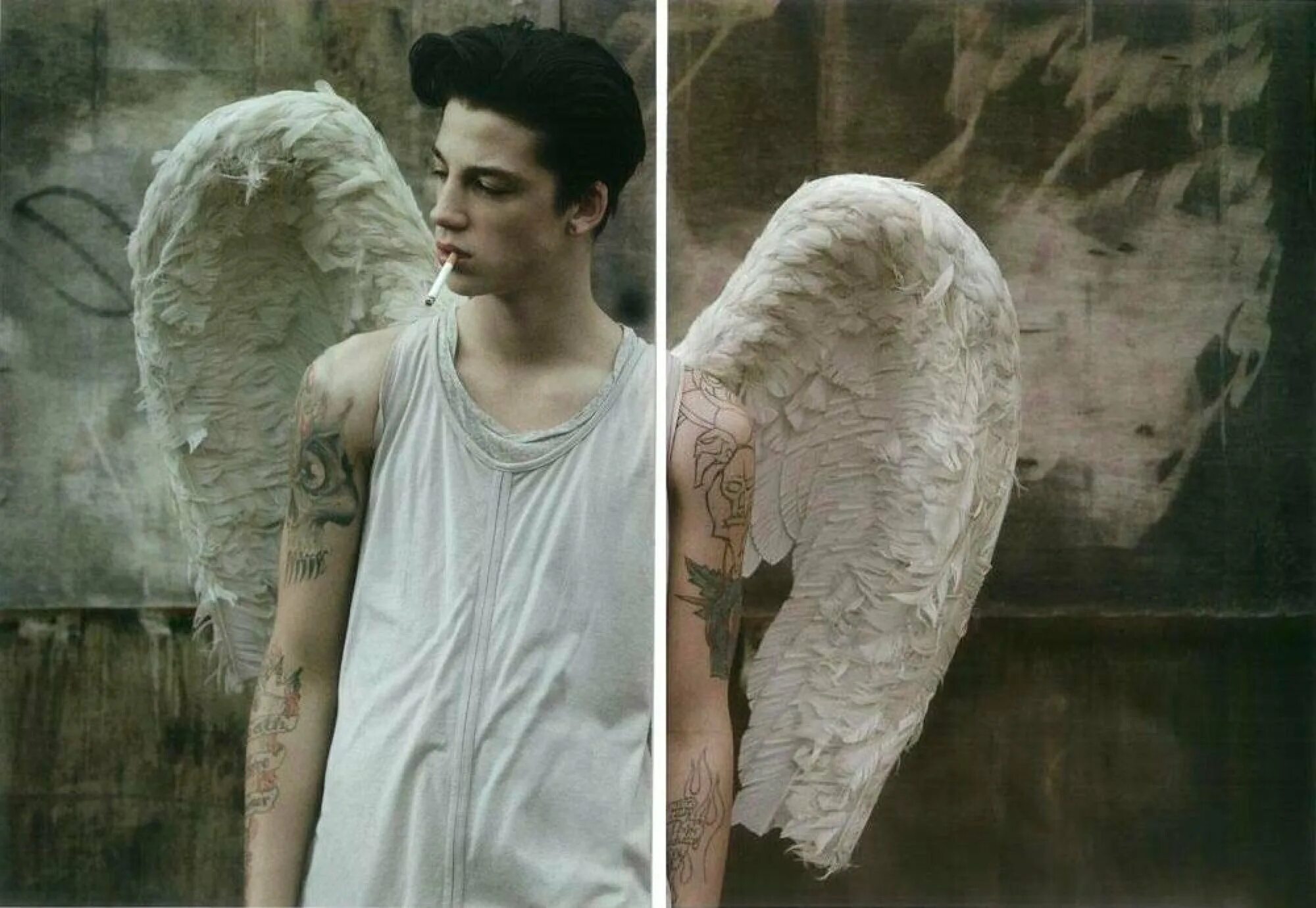 Ангел на лбу. Парень с крыльями. Парень с крыльями ангела. Парень с крыльями Эстетика. Ангел с крыльями мужчина.