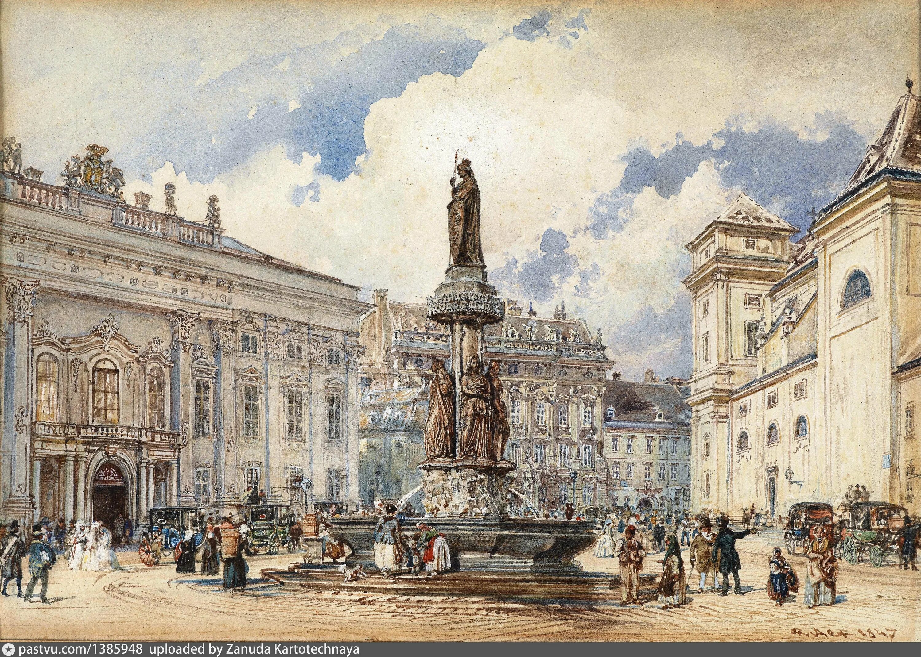 Austria 18. Бернардо беллотто (1721-1780) варшава. Бернардо беллотто картины. Старинный австрийский городок зальцбург. Вена австрия 18 век.