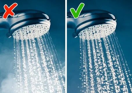 He a shower right now