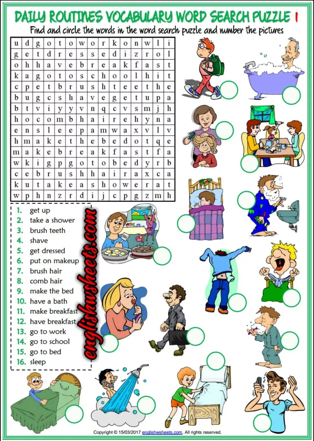 Time words exercises