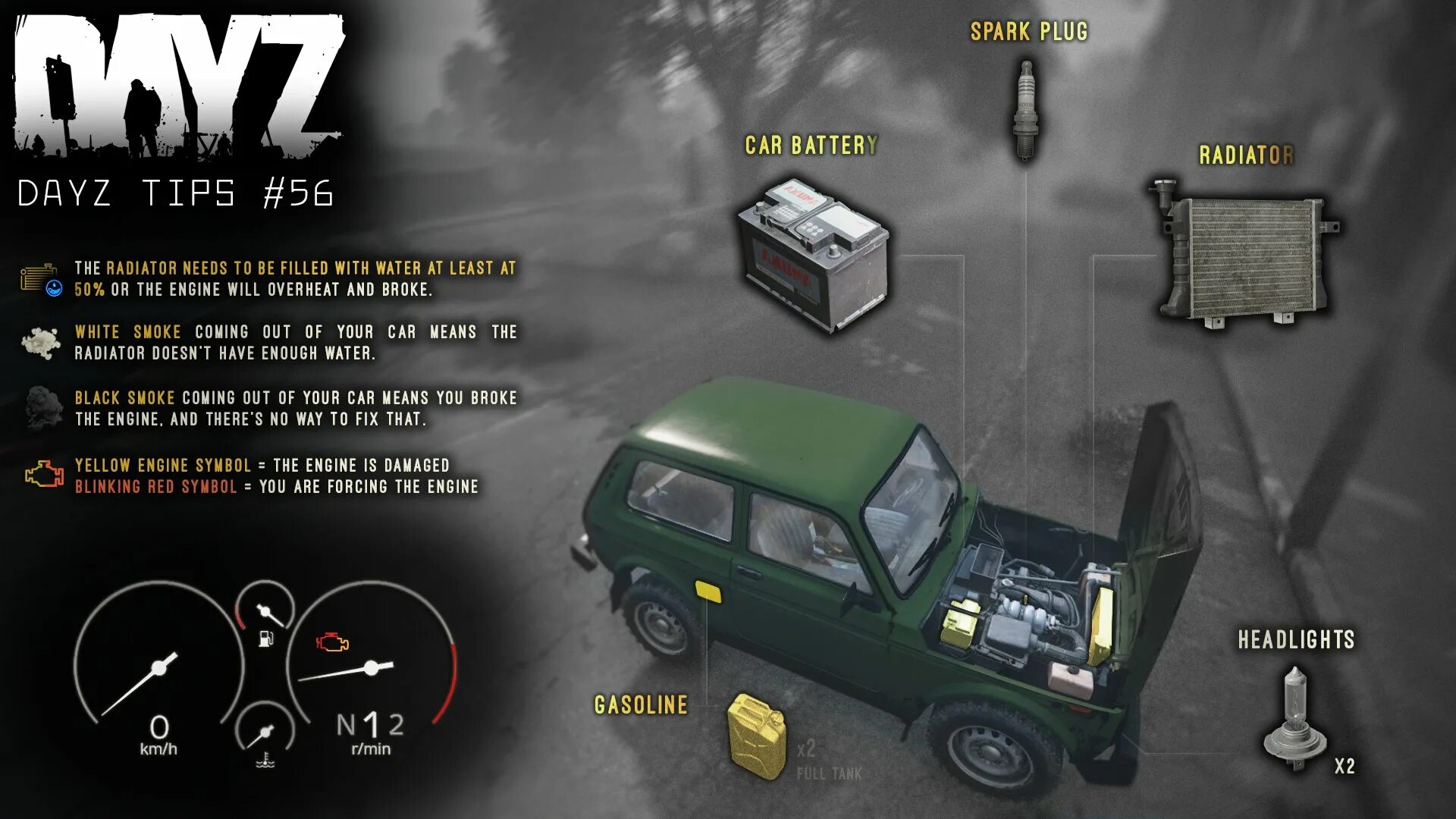 Где найти свечу в dayz. Dayz индикаторы состояния машины. dayz автомобили. движок dayz. крафт в dayz.