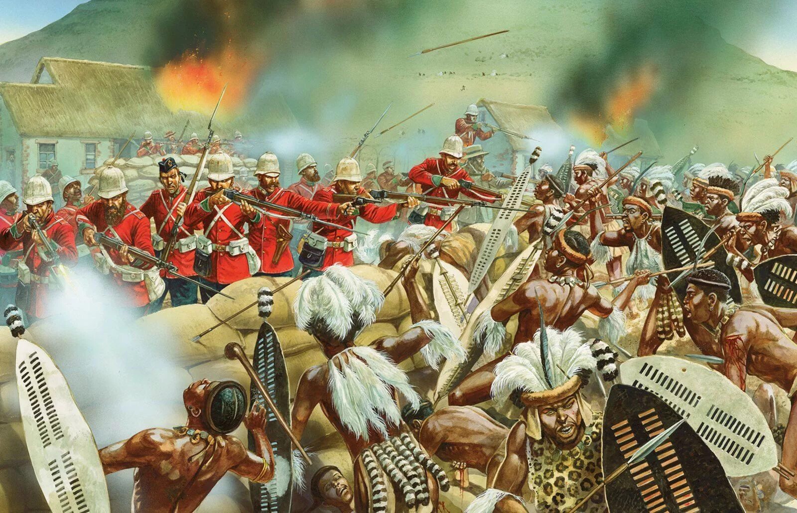 Rorkes drift. Сражение у Роркс-дрифт 1879. Битва с зулусами у Роркс-дрифт.