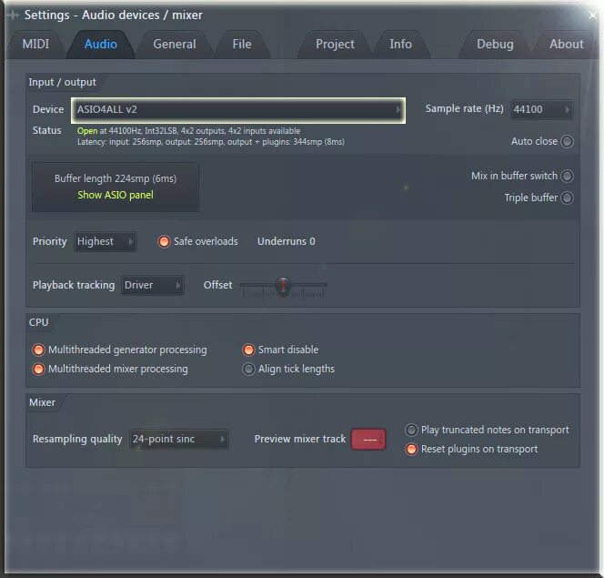Fl studio asio driver. Настройки фл студио. настройки fl studio 20. настройки аудио в фл студио 20. драйвер асио 4all.
