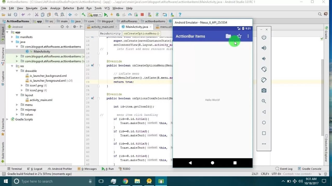 Android studio menu. Android Studio меню. Меню для приложения Android Studio. Android Studio options menu. Меню бар андроид.
