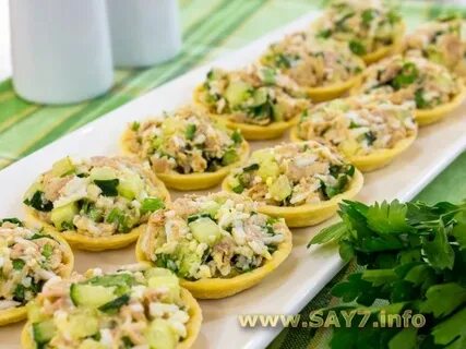 Тарталетки с тунцом