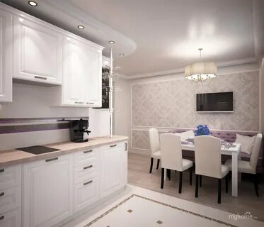 Светлая кухня 9 кв м