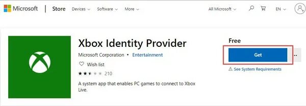 Ошибка входа xbox live. Xbox Identity provider. Xbox Identity. Xbox Identity СЃРЄР°С‡Р°С‚СЊ РҐР»СЏ Windows 10.