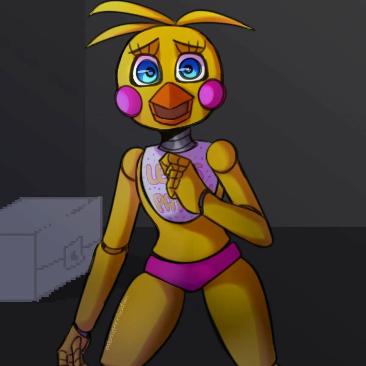 Чика пи. Fnaf чика. fnaf art чика. чика фнаф 2. чика аниматроник арт.