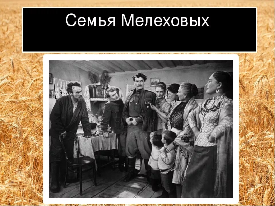 История семей в романе тихий дон. Семья Мелеховых тихий Дон 1957. Семья Мелеховых тихий Дон 2015. Тихий Дон семья Мелеховых иллюстрации. Шолохов и семья Мелеховых.