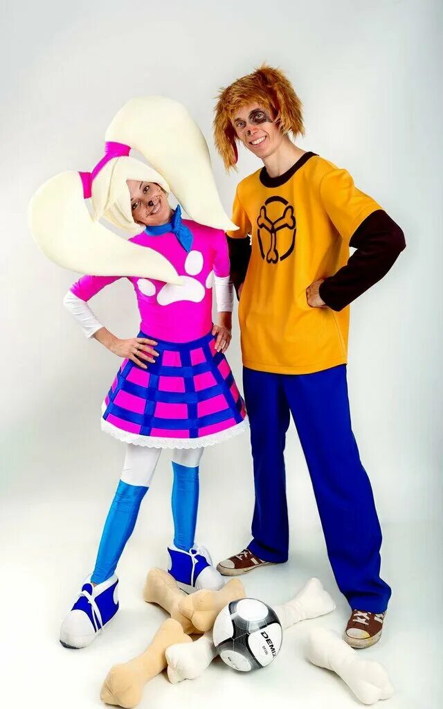 в центре мы встретили аниматора переодетого