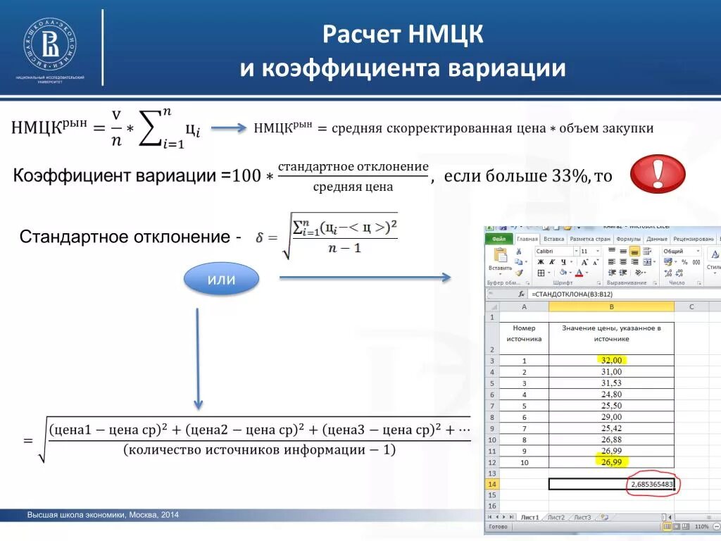 Коэффициент вариации формула 44 ФЗ. Расчет НМЦК. Стандартное отклонение и коэффициент вариации. НМЦК коэффициент вариации 44-ФЗ.