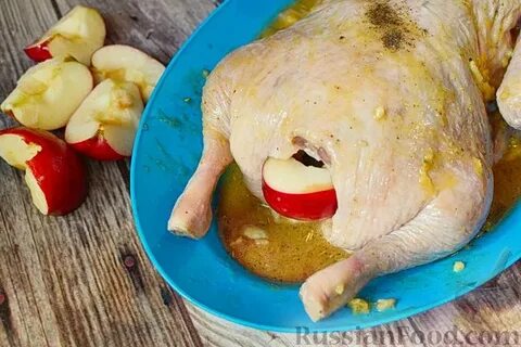 Маринад для утки с яблоками в духовке