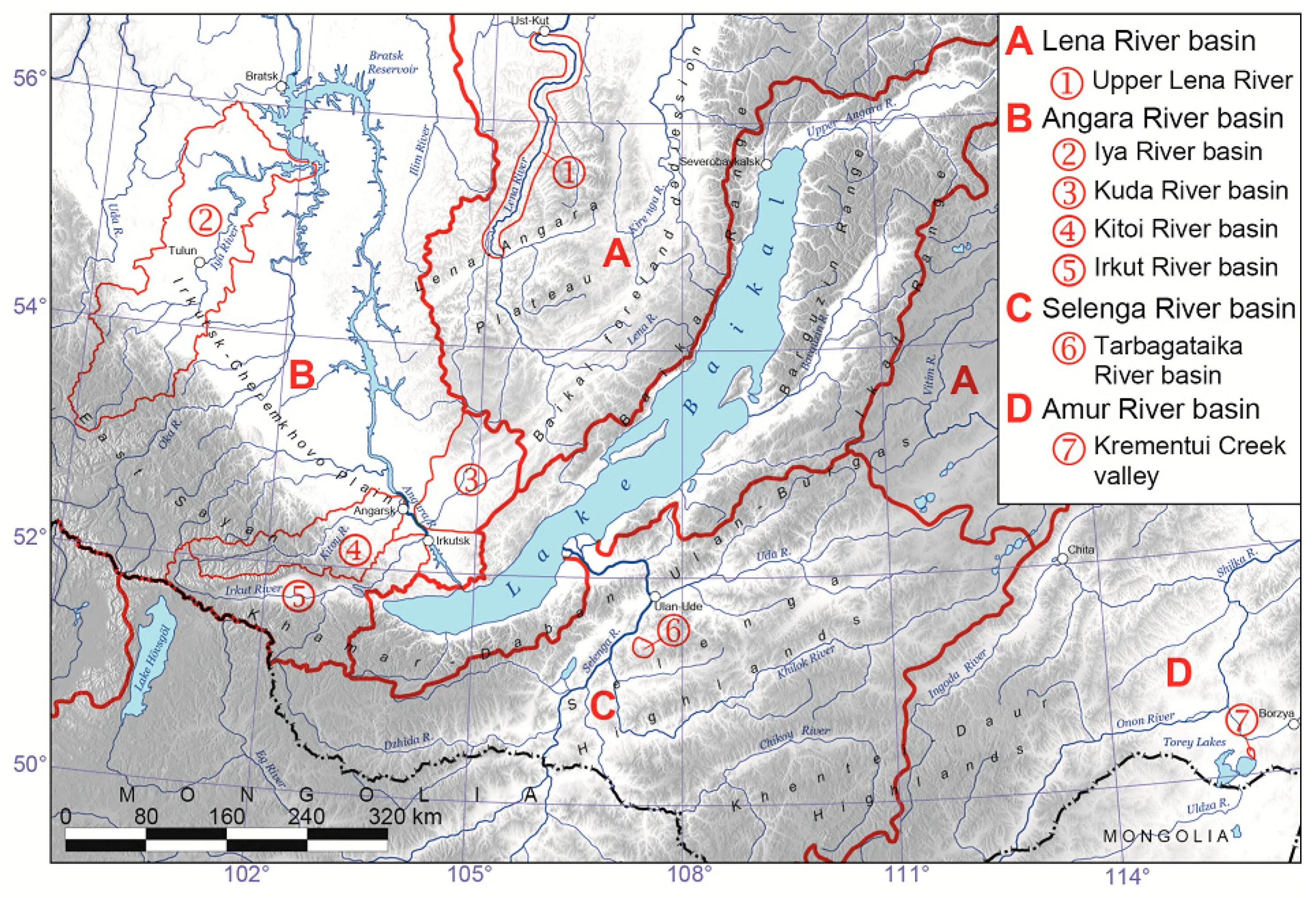 Бассейн реки лена география. Река Ангара на карте. Бассейн реки Ангара. Бассейн реки Лена. Байкал Ангара Енисей на карте.